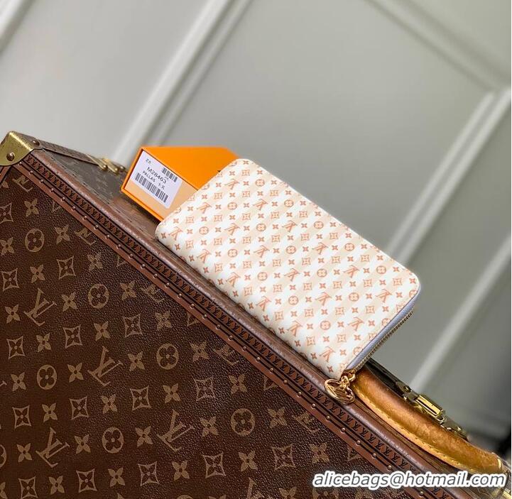 Grade Inexpensive Louis Vuitton LV Stamp Zippy Wallet M82487 Banana