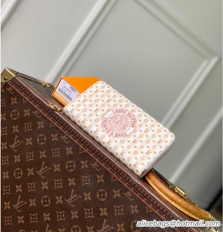 Grade Inexpensive Louis Vuitton LV Stamp Zippy Wallet M82487 Banana