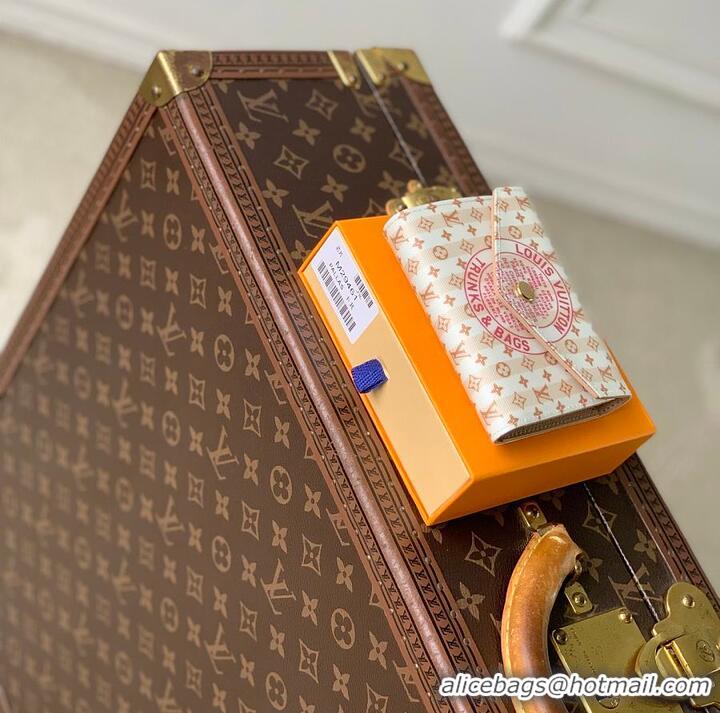 Modern Classic Louis Vuitton LV Stamp Victorine Wallet M82499 Nude Pink