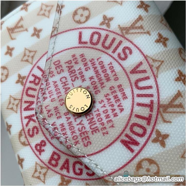 Modern Classic Louis Vuitton LV Stamp Victorine Wallet M82499 Nude Pink