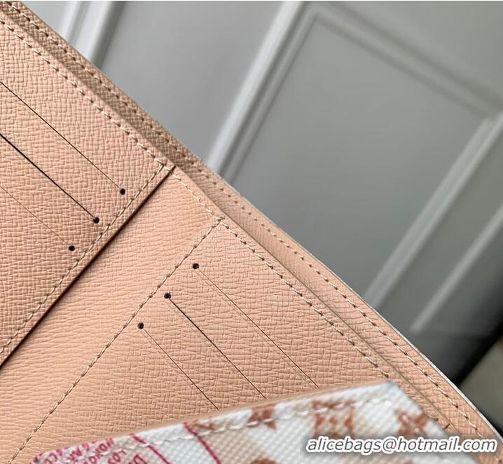 Modern Classic Louis Vuitton LV Stamp Victorine Wallet M82499 Nude Pink