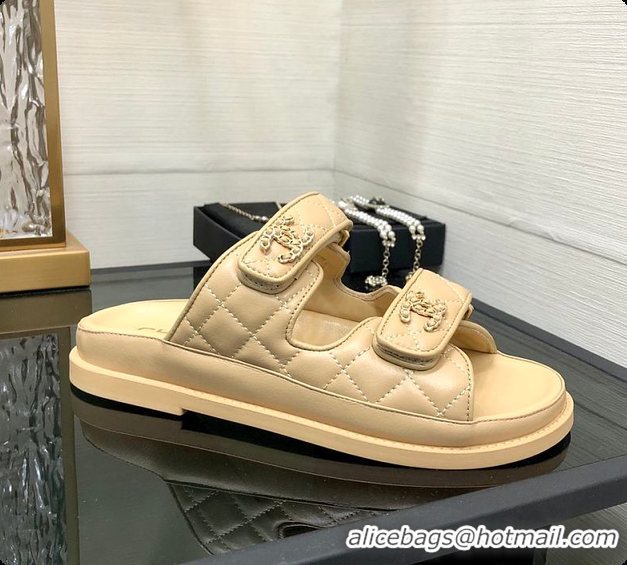 Best Price Chanel Slipper Beige 01 6080415