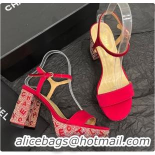 Good Quality Chanel Heels Red Pump 6080416