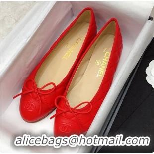 Hot Style Chanel Flat Mule Red 6080417