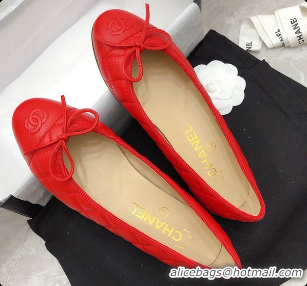 Hot Style Chanel Flat Mule Red 6080417