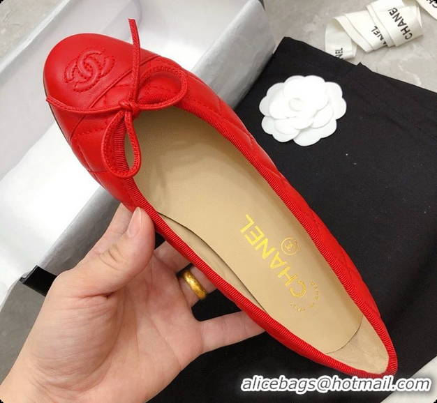 Hot Style Chanel Flat Mule Red 6080417