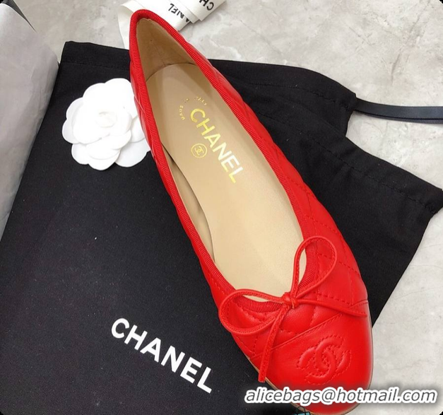 Hot Style Chanel Flat Mule Red 6080417