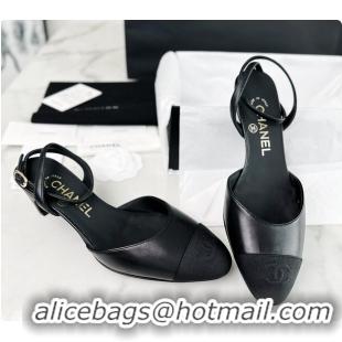 Purchase Chanel Slingback High Heel Black 6080421