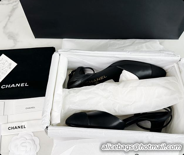 Purchase Chanel Slingback High Heel Black 6080421