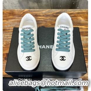 Popular Style Chanel C Sneaker White And Mint 6080422