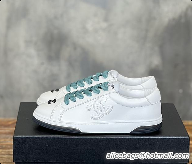 Popular Style Chanel C Sneaker White And Mint 6080422