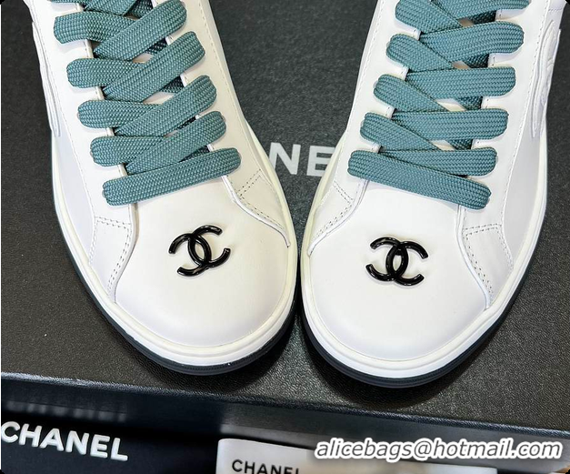 Popular Style Chanel C Sneaker White And Mint 6080422