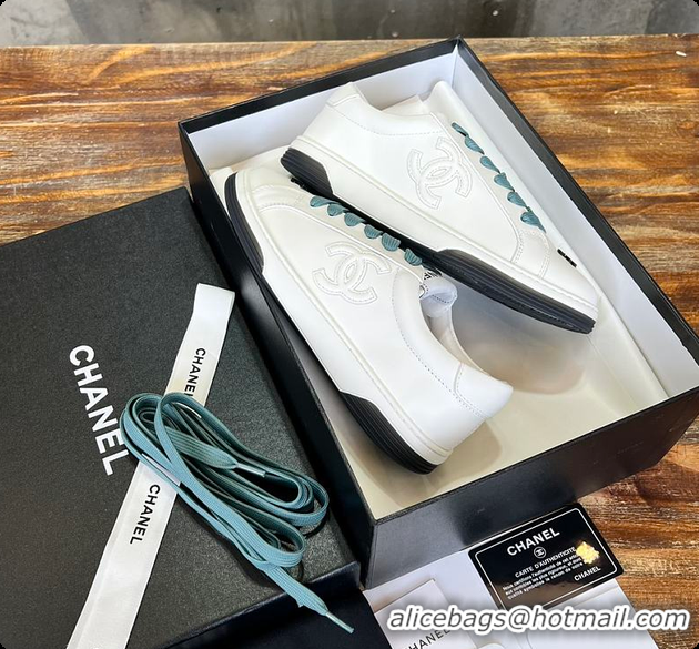 Popular Style Chanel C Sneaker White And Mint 6080422