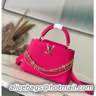 Luxury Discount Louis Vuitton Capucines BB Raspberry M25699