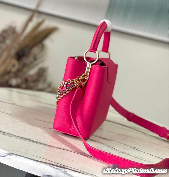Luxury Discount Louis Vuitton Capucines BB Raspberry M25699