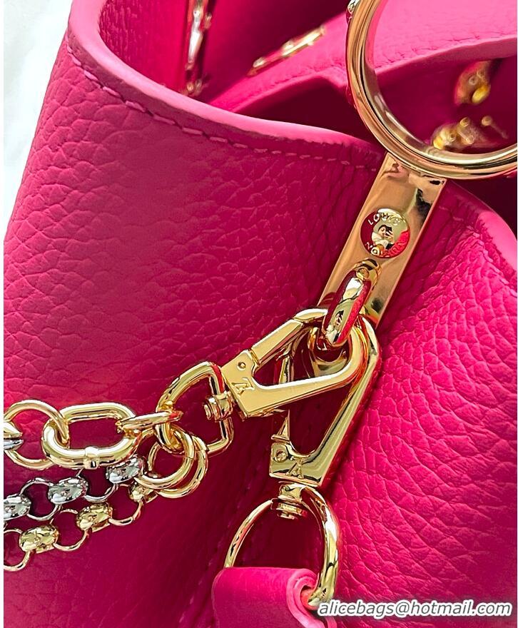 Luxury Discount Louis Vuitton Capucines BB Raspberry M25699