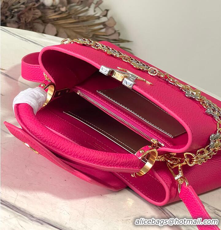 Luxury Discount Louis Vuitton Capucines BB Raspberry M25699