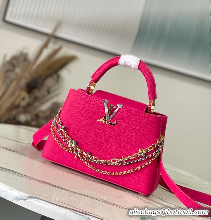 Luxury Discount Louis Vuitton Capucines BB Raspberry M25699