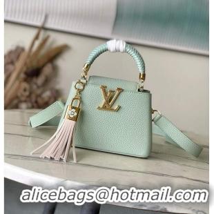 Top Design Louis Vuitton Capucines Mini Jade Green Taurillon Leather M15157