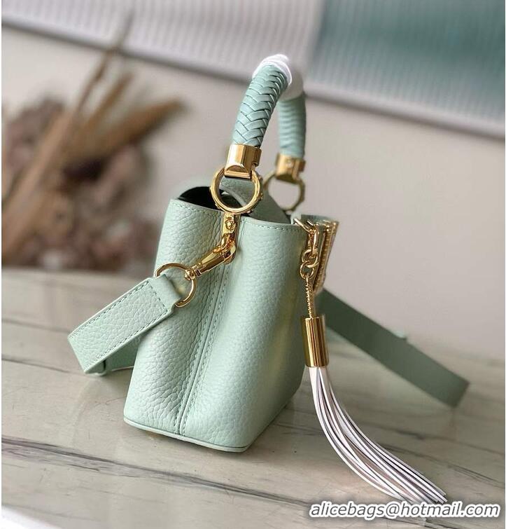 Top Design Louis Vuitton Capucines Mini Jade Green Taurillon Leather M15157