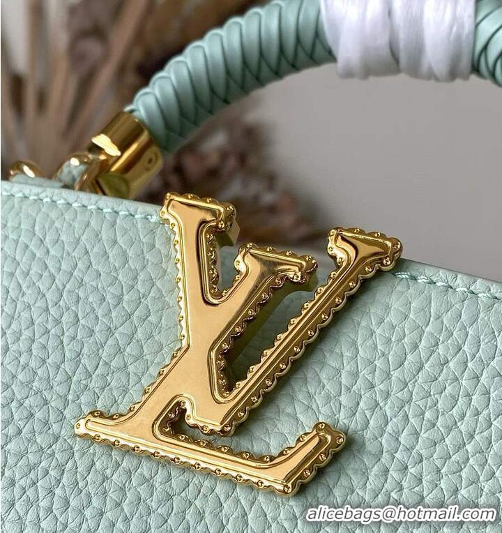 Top Design Louis Vuitton Capucines Mini Jade Green Taurillon Leather M15157