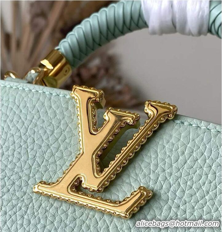 Top Design Louis Vuitton Capucines Mini Jade Green Taurillon Leather M15157