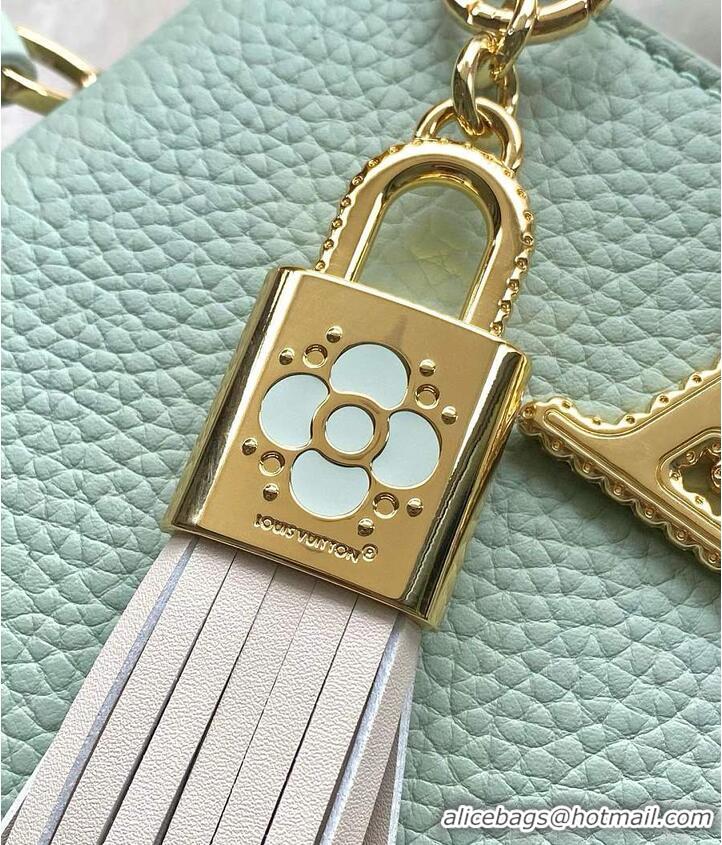 Top Design Louis Vuitton Capucines Mini Jade Green Taurillon Leather M15157