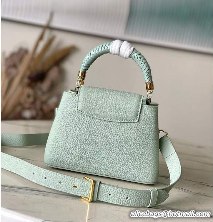 Top Design Louis Vuitton Capucines Mini Jade Green Taurillon Leather M15157