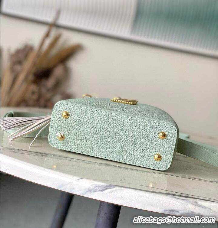 Top Design Louis Vuitton Capucines Mini Jade Green Taurillon Leather M15157