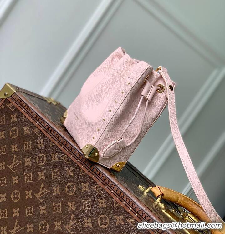 Hot Sell Cheap Louis Vuitton Nano Noé Trunk Rose Petal Calfskin Leather M15149