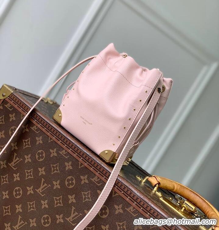 Hot Sell Cheap Louis Vuitton Nano Noé Trunk Rose Petal Calfskin Leather M15149