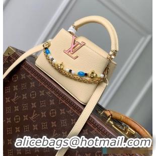 Traditional Specials Louis Vuitton Capucines East West Mini Banana Taurillon leather M25474