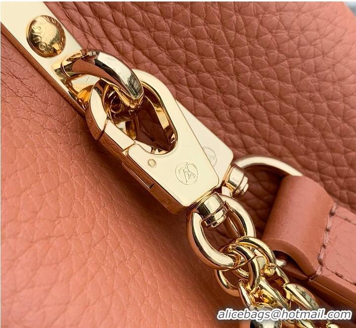 Famous Brand Louis Vuitton Sunbeam edition Capucines Mini Noisette Taurillon leather M25475