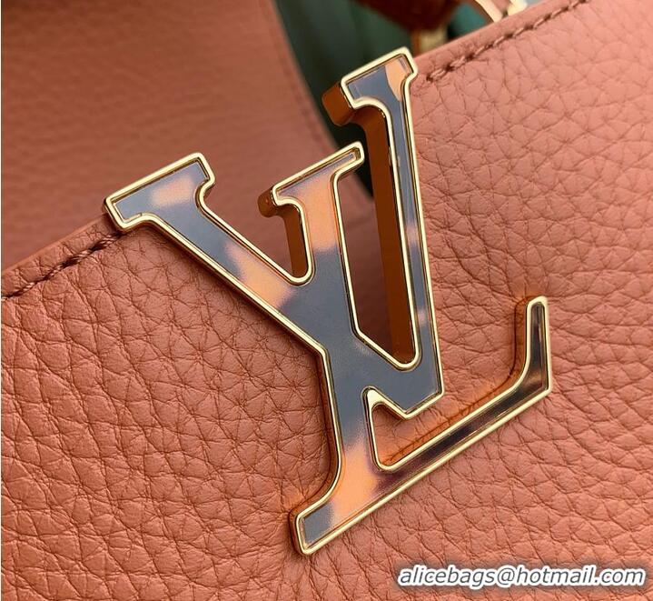 Famous Brand Louis Vuitton Sunbeam edition Capucines Mini Noisette Taurillon leather M25475