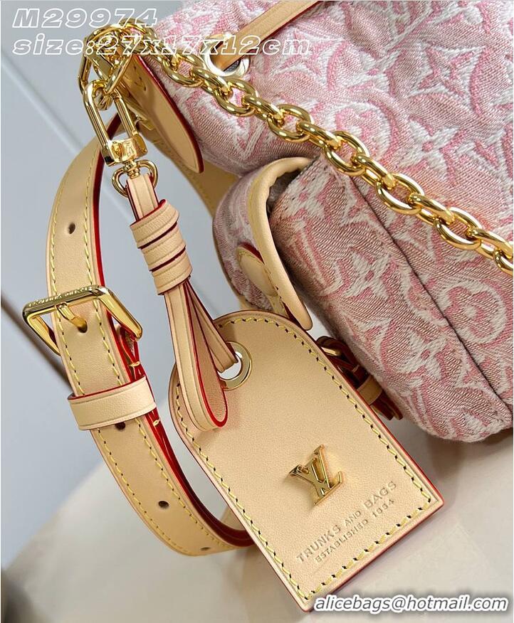 Discount Louis Vuitton Odyssee PM Monogram Emblème Rose Ruban Jacquard textile M25476