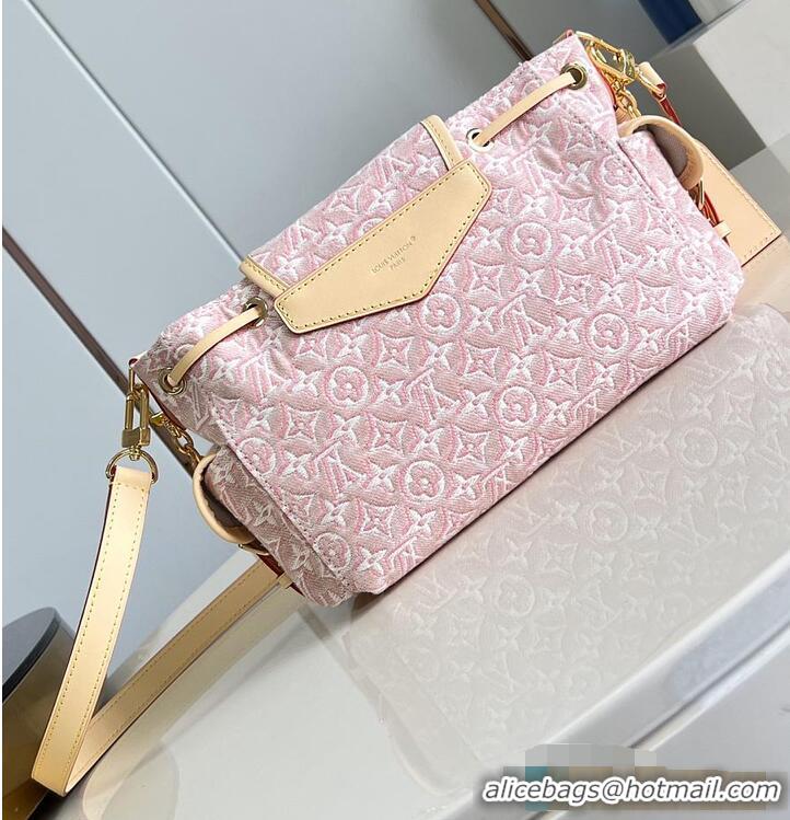 Discount Louis Vuitton Odyssee PM Monogram Emblème Rose Ruban Jacquard textile M25476