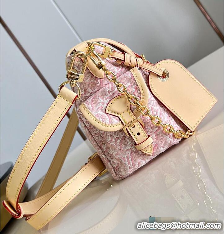 Discount Louis Vuitton Odyssee PM Monogram Emblème Rose Ruban Jacquard textile M25476