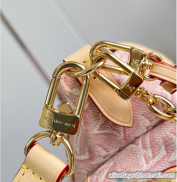Discount Louis Vuitton Odyssee PM Monogram Emblème Rose Ruban Jacquard textile M25476