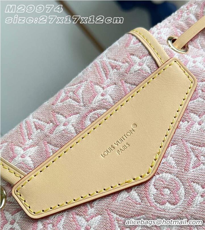 Discount Louis Vuitton Odyssee PM Monogram Emblème Rose Ruban Jacquard textile M25476