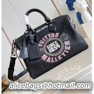 Well Crafted Louis Vuitton Speedy P9 Bandoulière 30 Jackets Black Cowhide leather M25477
