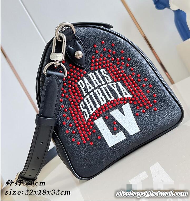 Well Crafted Louis Vuitton Speedy P9 Bandoulière 30 Jackets Black Cowhide leather M25477