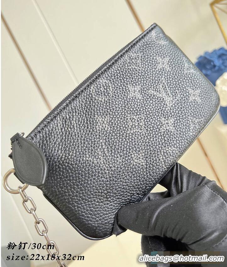 Well Crafted Louis Vuitton Speedy P9 Bandoulière 30 Jackets Black Cowhide leather M25477