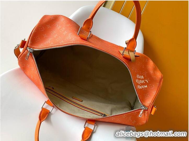 Best Grade Louis Vuitton Keepall Bandoulière 50 Caramel Monogram Heritage coated canvas M27558