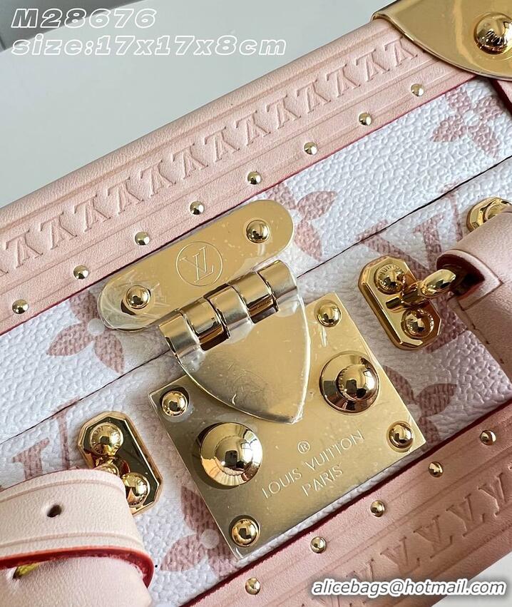 New Fashion Louis Vuitton Louis Vuitton Mini Square Trunk Monogram Dune coated canvas M28676