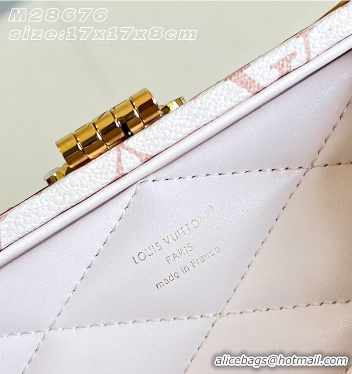 New Fashion Louis Vuitton Louis Vuitton Mini Square Trunk Monogram Dune coated canvas M28676