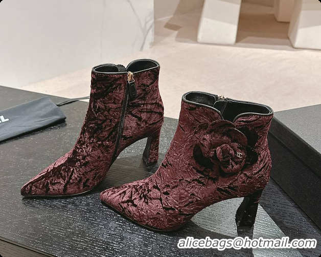 Top Design Chanel High Heels Boots Rouge 6080601