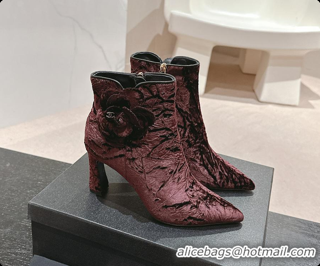 Top Design Chanel High Heels Boots Rouge 6080601