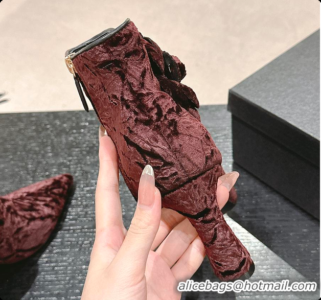 Top Design Chanel High Heels Boots Rouge 6080601