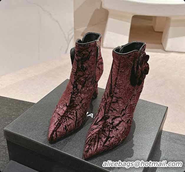 Top Design Chanel High Heels Boots Rouge 6080601