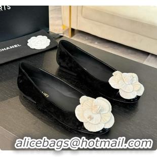 Good Product Chanel Flower Shoes Black And White 6080602
